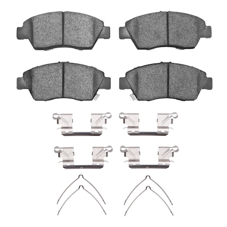 Dynamic Friction Co 3000 Semi-Metallic Brake Pads Hardware Kit, Low Dust, 100% Copper Free, 100% Asbestos-free, Front 1311-0948-03